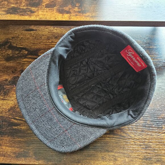 Supreme Wool Snap Up - FW 2011 - Hield Trail Hat - size S/M - Grey and Red Plaid - Picture 6 of 9